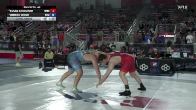 125 lbs Cons. Semis - Lucas Stoddard, West Point Wrestling Club vs Jordan Wood, NYAC