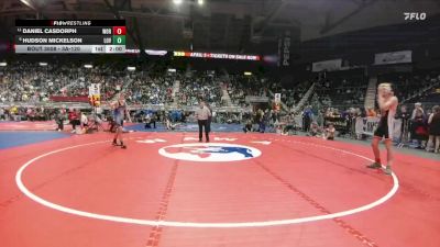 3A-120 lbs Champ. Round 1 - Daniel Casdorph, Worland vs Hudson Mickelson, Lovell