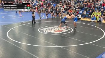 190 lbs Cons. Round 4 - Weston Henning, Newfane vs Maddox Hudson, Gowanda