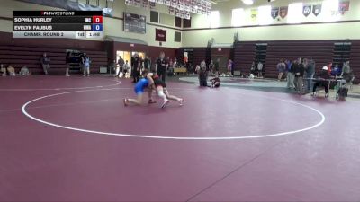 127.1-137.8 Champ. Round 2 - Sophia Hurley, Indee Mat Club vs Evelyn Faubus, Moen Wrestling Academy