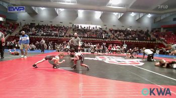 49 lbs Consi Of 16 #1 - Boston Fry, Morrison Takedown Club vs Wyatt McCaskey, Warhorse Wrestling Club