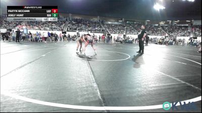 105 lbs Quarterfinal - Paityn McCann, Lady Outlaw Wrestling Academy vs Joely Hunt, Vian Wrestling Club