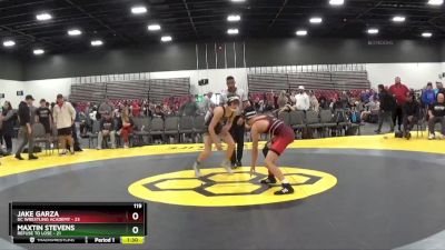 119 lbs Semis & 1st Wrestleback (8 Team) - Jake Garza, DC Wrestling Academy vs Maxtin Stevens, Refuse To Lose