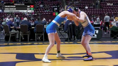 124 lbs First Round - Chloe Stiles, United-G vs Anna Duncan, South Park-G