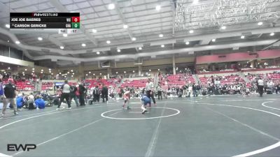 67 lbs Semifinal - Joe Joe Baeres, VICTORY vs Carson Gericke, Chanute