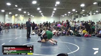 155 lbs Quarterfinal - Emma Hartline, Hartford WC vs Analize Tapia, Lowell WC