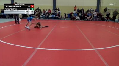85 lbs Champ. Round 1 - Weston Everman, Outlaw Wrestling Club vs Sawyer Ryks, Berge Elite Wrestling Academy