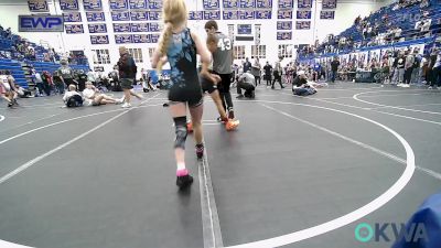 80 lbs 3rd Place - Carter Herandy, McAlester Youth Wrestling vs Paisleigh Carpenter, Midwest City Bombers Youth Wrestling Club