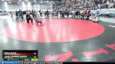 49-53 lbs Semifinal - Camila Ramirez-Amates, Mat Demon WC vs Neala Block, Team Real Life Wrestling