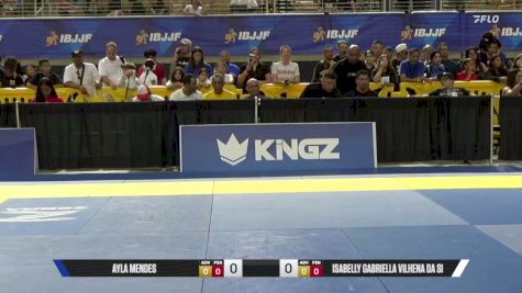 Isabelly Gabriella Vilhena Da Si vs Ayla Mendes 2026 Pan Kids Jiu-Jitsu IBJJF Championship