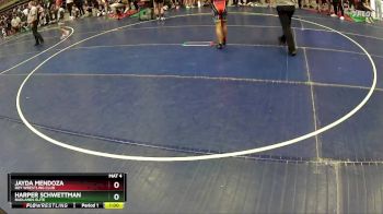 110 lbs Quarterfinal - Harper Schwettman, Badlands Elite vs Jayda Mendoza, Roy Wrestling Club