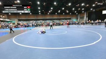 126 lbs Champ. Round 2 - Gunner Kramer, Modoc vs Finn Bundrock, Battle Mountain