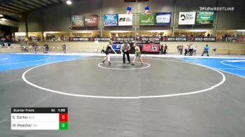 82 lbs Quarterfinal - Sarai Cortez, Gilroy Hawks vs Maycee Peacher, The Wrestling Factory