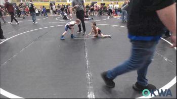 43 lbs Quarterfinal - Stetson Seeley, Cushing Tigers vs Sebastian Summitt, Newkirk Takedown Club