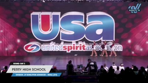 Perry High School - JV Song/Pom Advanced -- Small (5-9) [2023 JV Song/Pom Advanced -- Small (5-9) Day 3] 2023 USA Spirit & Junior Nationals/Collegiate Championships