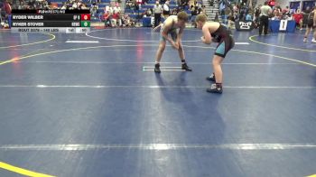 140 lbs 3rd Place - Ryder Wilber, EP Rattlers vs Ryker Stover, Hbwc