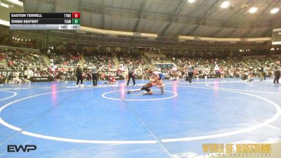 80 lbs Consolation - Easton Terrell, Team Tulsa Wrestling Club vs Owen Seifert, Team Barracuda