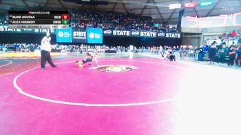Boys 3A 113 lbs Cons. Round 3 - Alex Krumov, Edmonds-Woodway vs Elias Accola, Inglemoor