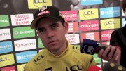 Wout Van Aert Let's Out A Roar Finishing The Dauphiné Stage