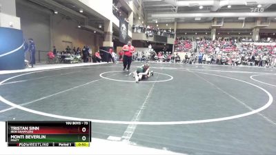 73 lbs Cons. Round 1 - Monti Beverlin, Pratt vs Tristan Sinn, Iron Grapplers