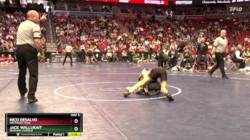 3A-106 lbs Quarterfinal - Jack Wallukait, Dowling Catholic vs Nico DeSalvo, Southeast Polk