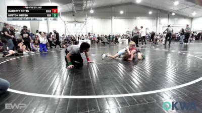 61 lbs Quarterfinal - Garrett Potts, Wagoner Takedown Club vs Sutton Stites, Raw Wrestling Club