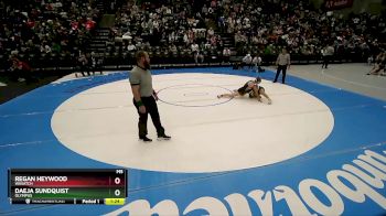 5A 135 lbs Semifinal - Daeja Sundquist, Olympus vs Regan Heywood, Wasatch