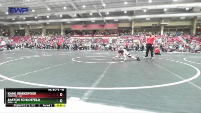 61 lbs Champ. Round 1 - Kane Griekspoor, Maize WC vs Easton Schlotfeld, NWA