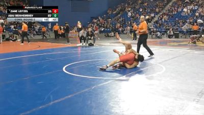 157 lbs Cons. Round 5 - Abai Beishembiev, West Springfield vs Zane Leitzel, Archbishop Spalding