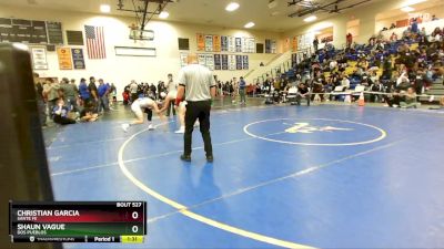 132 lbs 1st Place Match - Shaun Vague, Dos Pueblos vs Christian Garcia, Sante Fe