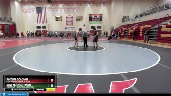 160 lbs Quarterfinal - Anton Golovin, East Valley Middle School vs Sawyer Hartman, Mountain Home Middle School