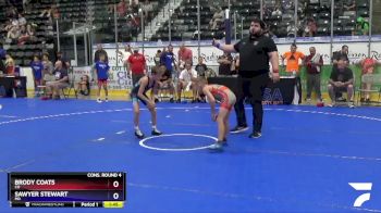 63 lbs Cons. Round 4 - Brody Coats, CO vs Sawyer Stewart, MD