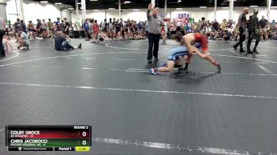 120 lbs Round 2 (8 Team) - Chris Jacobocci, Pocono Regional WC vs Colby Groce, 84 Athletes