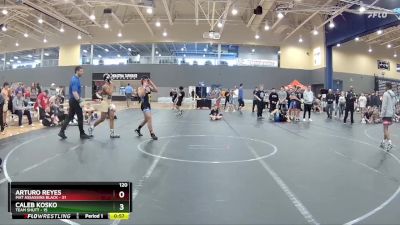 120 lbs Round 3 (8 Team) - Caleb Kosko, Team Shutt vs Arturo Reyes, Mat Assassins Black