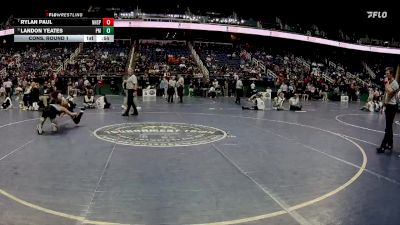 1A 144 lbs Cons. Round 1 - Landon Yeates, Pamlico County High School vs Rylan Paul, Northside High School (Pinetown)