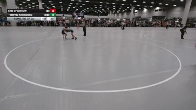 63 lbs Cons. Rd Of 32 - Van Sparrow, Elevate Wrestling Club vs Owen Sorensen, MN Elite Wrestling Club