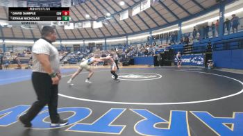 184 lbs Semifinal - David Sample, Cowley College vs Ethan Nicholas, Northeast Oklahoma