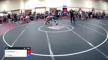 38 lbs Round Of 16 - Apollo Cardenas, The Best Wrestler vs Xavier Flores, Center Grove Wrestling Club