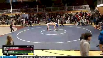 132 lbs Cons. Round 5 - Bryan Dickerson, Orting vs Dax Larsen, Coeur D`Alene High School