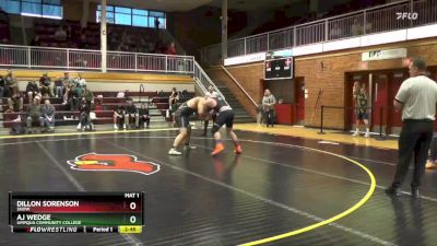 285 lbs Quarterfinal - AJ Wedge, Umpqua Community College vs Dillon Sorenson, Snow