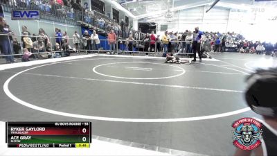 55 lbs Cons. Semi - Ace Gray, SlyFox vs Ryker Gaylord, Trailblazer