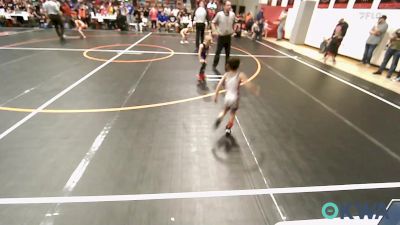 37 lbs Rr Rnd 4 - Rom Roybal, Pryor Tigers vs Barrett Smith, Tulsa Blue T Panthers