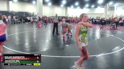 130 lbs Round 1 (8 Team) - Kailani Barrientos, RPA/Head Hunters Wrestling Club vs Samantha Reil, South Dakota Heat