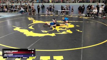 78 lbs Quarterfinal - Carson Wright, Mat-Su Matmen vs Ari Kaiser, Bethel Freestyle Wrestling Club