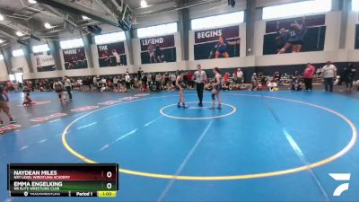 138 lbs Cons. Semi - Emma Engelking, NB Elite Wrestling Club vs Naydean Miles, NXT Level Wrestling Academy