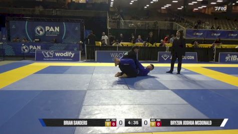 Bryzun Joshua McDonald vs Brian Sanders 2026 Pan Jiu Jitsu IBJJF Championship