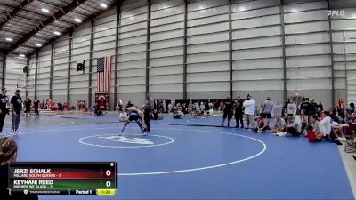 90 lbs Finals (8 Team) - Jerzi Schalk, Millard South Queens vs Keyhani Reed, Mayhem WC Black