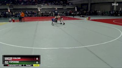 75 lbs Cons. Round 2 - Roy Popowski, Canby vs Sawyer Vulcan, Centennial