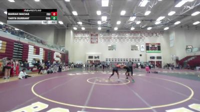 120 lbs Cons. Round 2 - Taryn Durrant, Kuna vs Mariah Macias, Fruitland