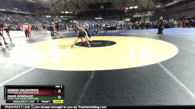 110 lbs Quarterfinal - David Gonzalez, Scrap Yard Garage Wrestling vs Adrian Valdovinos, Toppenish USA Wrestling Club